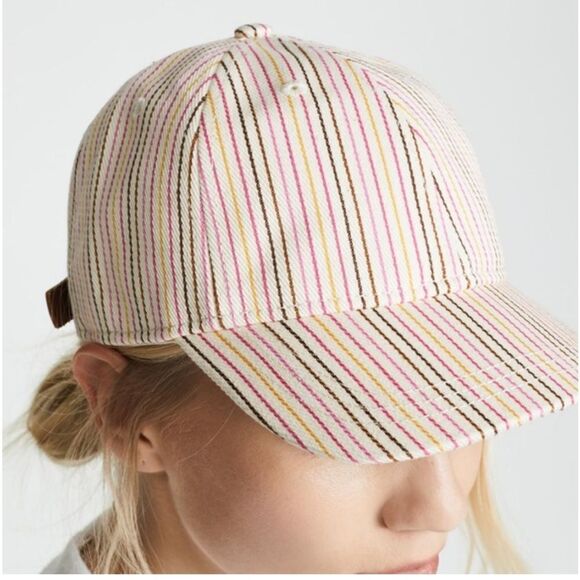 Madewell Multi Stripe Baseball Hat - Picture 1 of 12